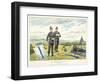 Sending a Semaphore Signal Using Flags, C1880-Geoffrey Douglas Giles-Framed Giclee Print