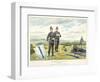 Sending a Semaphore Signal Using Flags, C1880-Geoffrey Douglas Giles-Framed Giclee Print