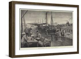 Sending Home Christmas Greetings, a Sketch at Wady Halfa, November 1884-George L. Seymour-Framed Giclee Print