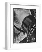 Sending Message to Mars-null-Framed Art Print