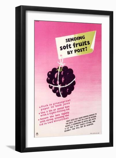 Sending Soft Fruits by Post-George Brzezinski Karo-Framed Art Print