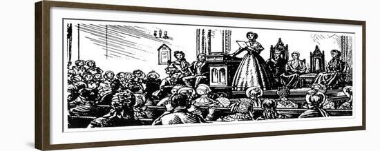 Seneca Falls Meeting, 1848-null-Framed Premium Giclee Print