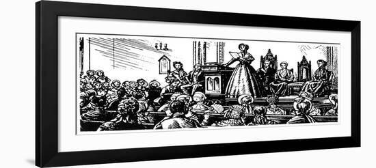 Seneca Falls Meeting, 1848-null-Framed Giclee Print