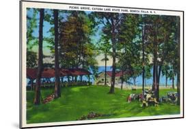 Seneca Falls, New York - Cayuga Lake State Park Scene-Lantern Press-Mounted Art Print