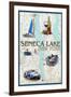 Seneca Lake, New York - Nautical Chart-Lantern Press-Framed Art Print