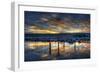 Seneca Lake Sunrise-Robert Lott-Framed Art Print