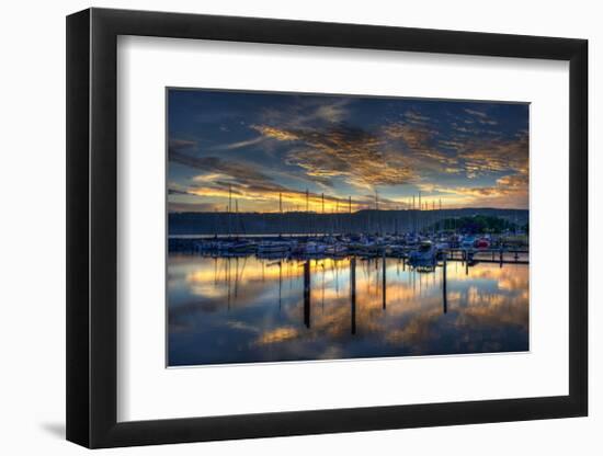 Seneca Lake Sunrise-Robert Lott-Framed Giclee Print