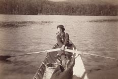 Boaters at Lake Lodge-Seneca Ray Stoddard-Framed Photographic Print