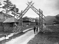 Wooden Gate at Resort-Seneca Ray Stoddard-Stretched Canvas