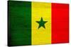 Senegal Flag Design with Wood Patterning - Flags of the World Series-Philippe Hugonnard-Stretched Canvas