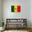 Senegal Flag Design with Wood Patterning - Flags of the World Series-Philippe Hugonnard-Art Print displayed on a wall