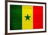 Senegal Flag Design with Wood Patterning - Flags of the World Series-Philippe Hugonnard-Framed Art Print