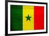 Senegal Flag Design with Wood Patterning - Flags of the World Series-Philippe Hugonnard-Framed Art Print