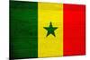 Senegal Flag Design with Wood Patterning - Flags of the World Series-Philippe Hugonnard-Mounted Art Print