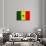 Senegal Flag Design with Wood Patterning - Flags of the World Series-Philippe Hugonnard-Art Print displayed on a wall