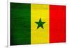 Senegal Flag Design with Wood Patterning - Flags of the World Series-Philippe Hugonnard-Framed Art Print