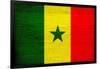 Senegal Flag Design with Wood Patterning - Flags of the World Series-Philippe Hugonnard-Framed Art Print