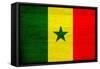 Senegal Flag Design with Wood Patterning - Flags of the World Series-Philippe Hugonnard-Framed Stretched Canvas