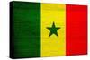 Senegal Flag Design with Wood Patterning - Flags of the World Series-Philippe Hugonnard-Stretched Canvas