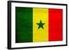 Senegal Flag Design with Wood Patterning - Flags of the World Series-Philippe Hugonnard-Framed Art Print