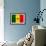 Senegal Flag Design with Wood Patterning - Flags of the World Series-Philippe Hugonnard-Framed Art Print displayed on a wall