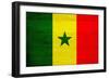 Senegal Flag Design with Wood Patterning - Flags of the World Series-Philippe Hugonnard-Framed Art Print