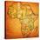 Senegal on Actual Map of Africa-michal812-Stretched Canvas