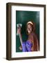 Senegal schoolgirl, Popenguine, Thies, Senegal-Godong-Framed Photographic Print