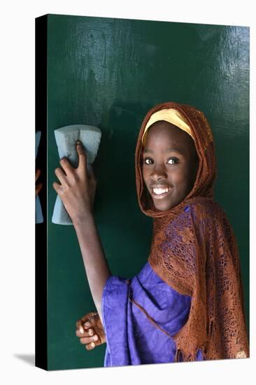 Senegal schoolgirl, Popenguine, Thies, Senegal-Godong-Stretched Canvas