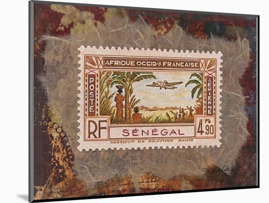 Senegal Stamp-unknown Walker-Mounted Art Print