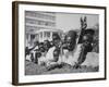 Senegalese Awaiting Arrival of US VP Lyndon Johnson to Celebrate First Year of their Independence-Hank Walker-Framed Photographic Print