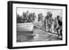 Senegalese Soldiers Embarking on the Egyptian Coast, World War I, 1915-null-Framed Giclee Print