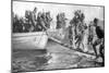 Senegalese Soldiers Embarking on the Egyptian Coast, World War I, 1915-null-Mounted Giclee Print