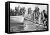 Senegalese Soldiers Embarking on the Egyptian Coast, World War I, 1915-null-Framed Stretched Canvas