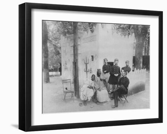 Senegalese Village at the Exposition Universelle De Paris, 1889-null-Framed Giclee Print