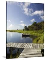 Sengekontacket Pond, Oak Bluffs, Martha's Vineyard, Massachusetts, USA-Walter Bibikow-Stretched Canvas