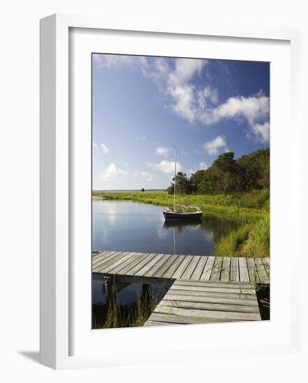 Sengekontacket Pond, Oak Bluffs, Martha's Vineyard, Massachusetts, USA-Walter Bibikow-Framed Photographic Print