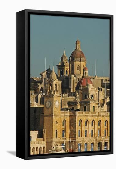 Senglea Town from the Harbour, Valletta, Malta-null-Framed Stretched Canvas