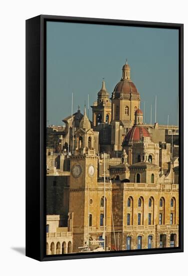 Senglea Town from the Harbour, Valletta, Malta-null-Framed Stretched Canvas