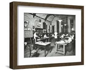 Senior Dressmaking Class, Ackmar Road Evening Institute for Women, London, 1914-null-Framed Photographic Print