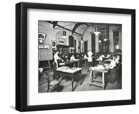 Senior Dressmaking Class, Ackmar Road Evening Institute for Women, London, 1914-null-Framed Photographic Print