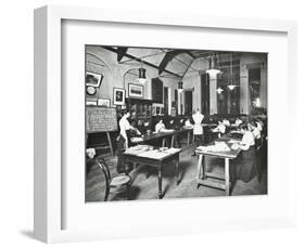 Senior Dressmaking Class, Ackmar Road Evening Institute for Women, London, 1914-null-Framed Photographic Print