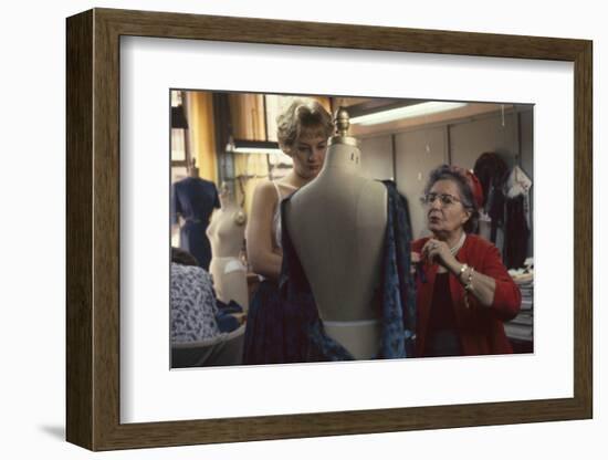 Senior Fashion Designer Pauline Fraccia (Right), of R&K Originals, New York, New York, 1960-Walter Sanders-Framed Photographic Print