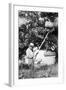 Senior Man Harvests Apples, Ca. 1926-null-Framed Photographic Print