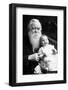 Senior Man Holds His Grandson, Ca. 1910-null-Framed Photographic Print