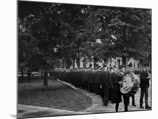 Senior Parade, Commencement Day, University of Michigan-null-Mounted Photo