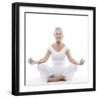 Senior Woman Doing Yoga-Science Photo Library-Framed Premium Photographic Print