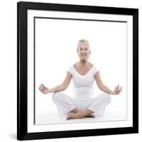 Senior Woman Doing Yoga-Science Photo Library-Framed Photographic Print