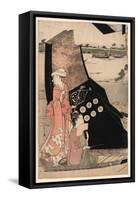 Senjo No Sarumawashi-Hosoda Eishi-Framed Stretched Canvas