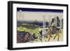 Senju in Musashi Province-Katsushika Hokusai-Framed Giclee Print